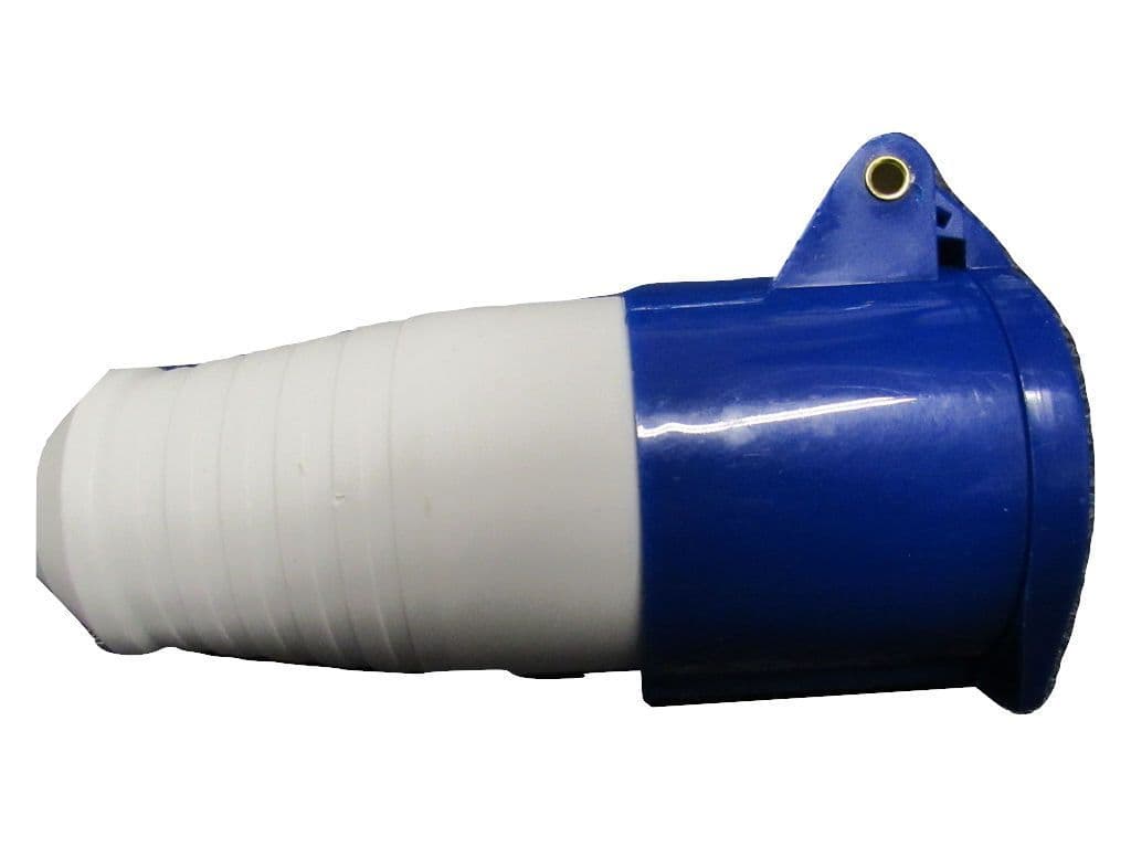ZZWSS16 - 16A 3 Pin Socket - 220V to 250V Blue Camping Caravan Industrial Power