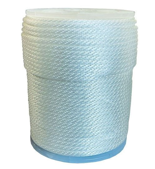 100m White Solid Braided Starter Rope
