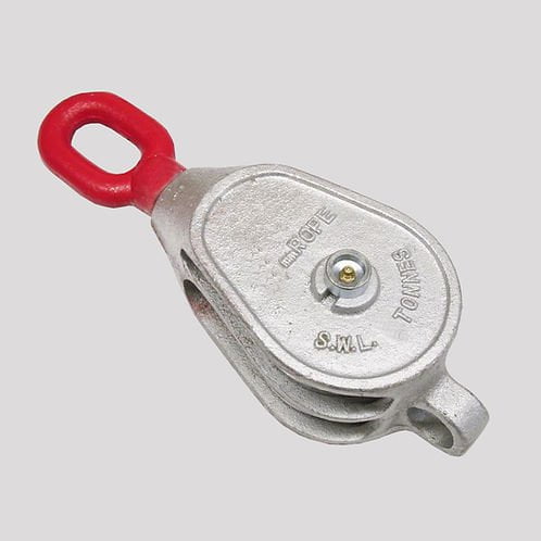 Red Head GMI Block c/w Double Sheave with a Swivel Oval Eye