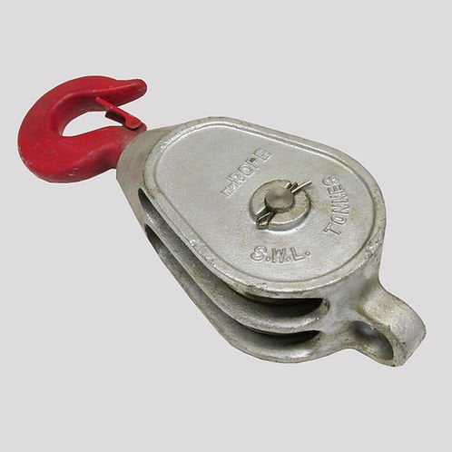 Red Head GMI Block c/w Double Sheave with a Swivel Safety Hook