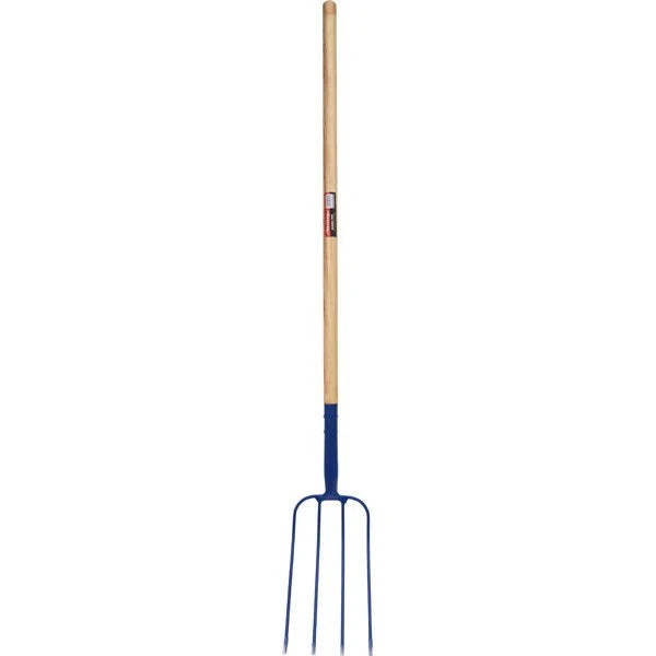 CT0435 - Manure Fork With Ash Wood Long Handle