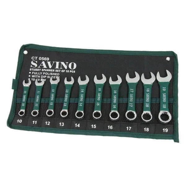 CT0569 - 10pc Stubby Comination Spanner Set 10-19mm