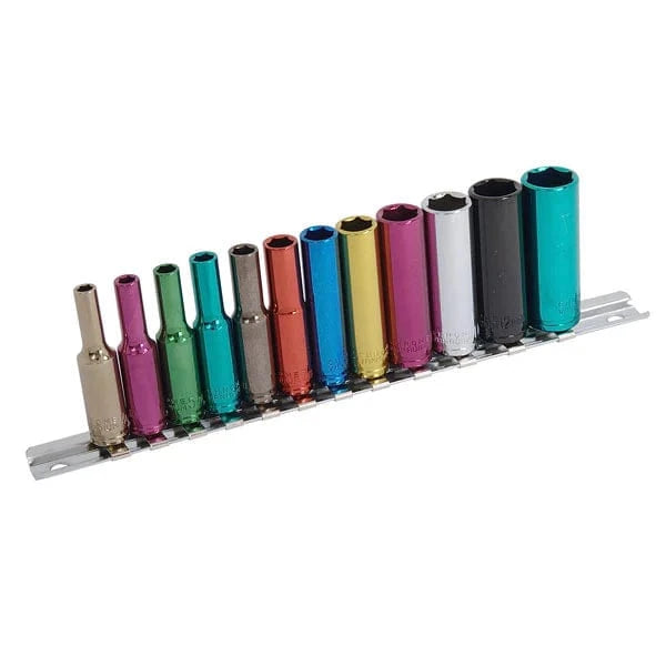 CT0906 - 12pc 1/4in DR Deep Wall Drive Socket Set
