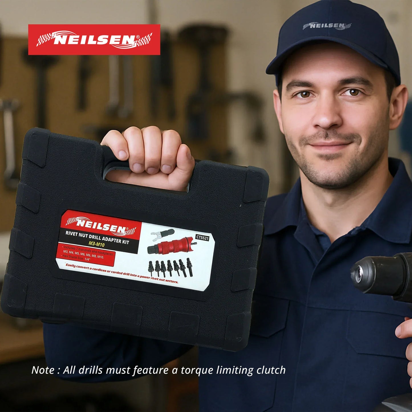 CT5521 - Nut Rivet Drill Adapter Kit