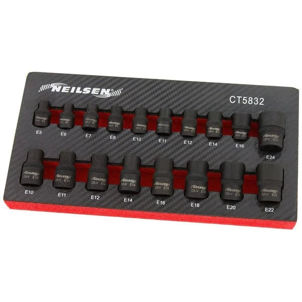 CT5832 - 18pc Star Socket Set