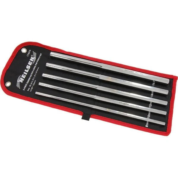 CT6676 - 5pcs 350mm Extra-Long Pin Punch Set