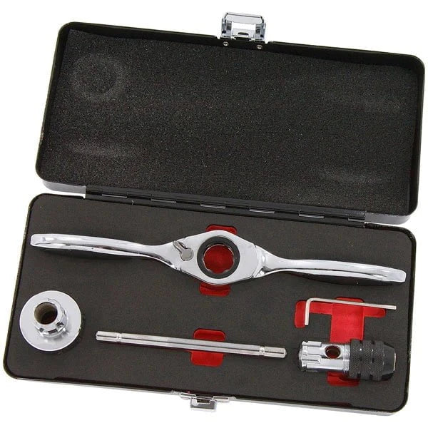 CT6686 - 5pc Bi-Directional Ratchet Tap & Die Holder Set Steel M3 - M12
