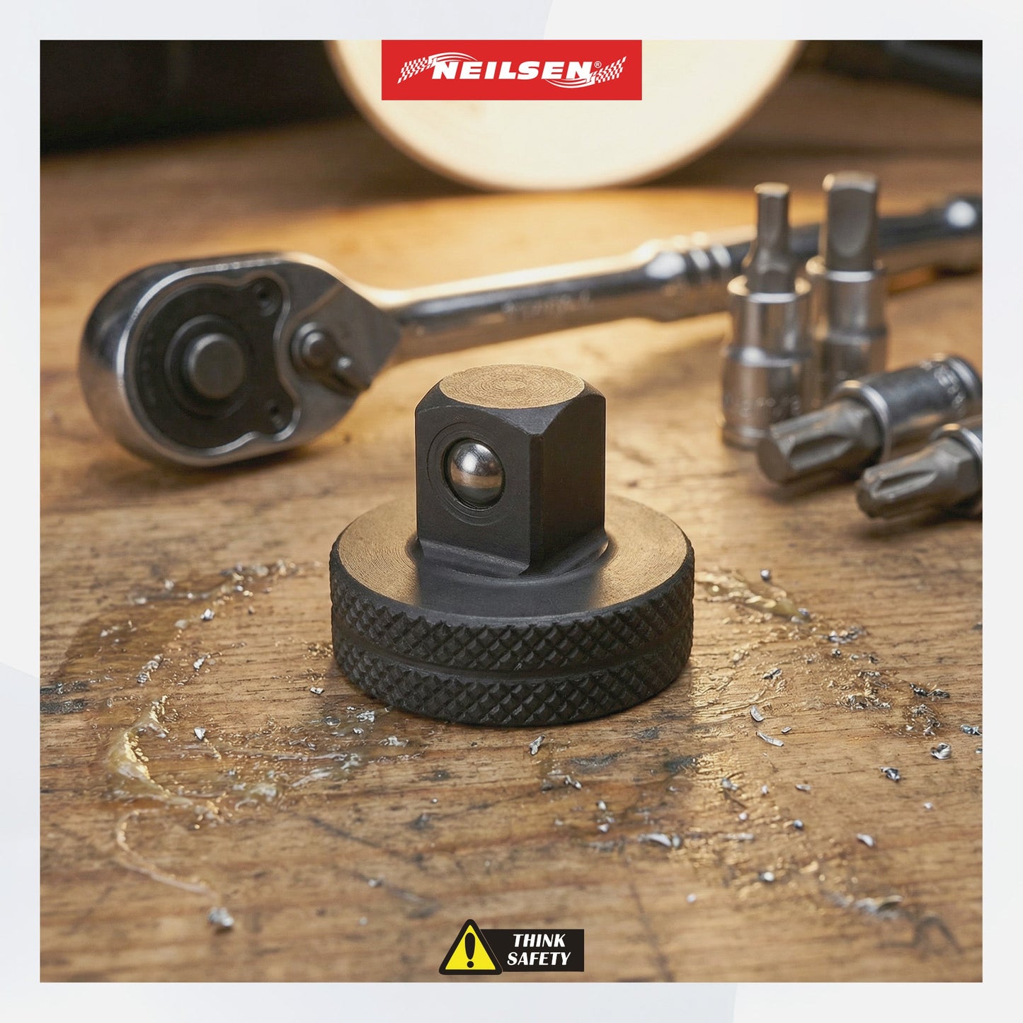 CT7017 - Low Profile Impact Socket Adaptor 1/4 Inch Dr F & 3/8 Inch Dr M