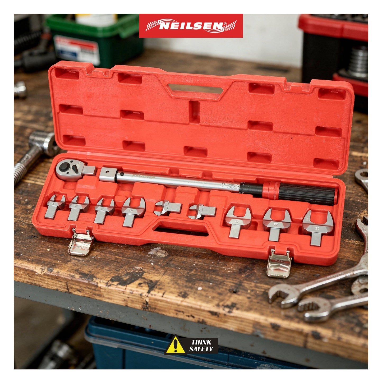 CT7147 - 11pc 1/2 Inch Drive Interchangeable Torque Wrench Set