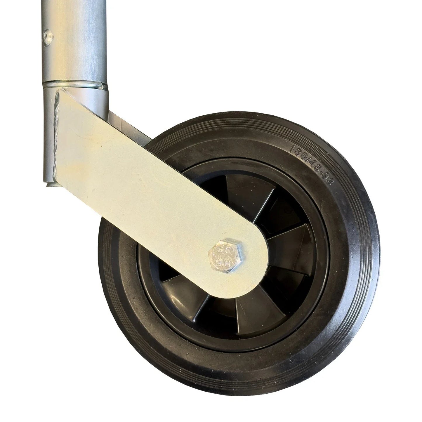 Jockey Wheel for Static Caravan & Mobile Holiday Home - 42mm Galvanised Universal Fit