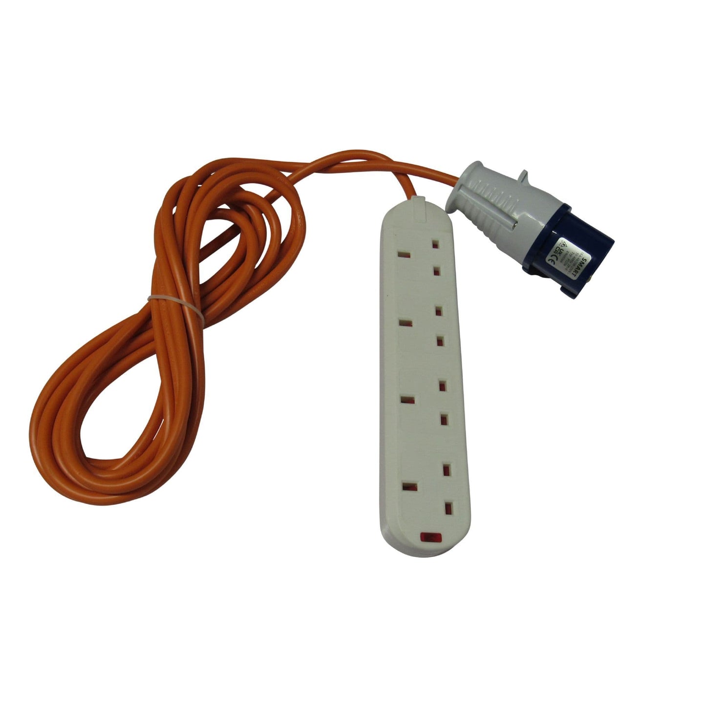 ZZNZ3PEL10 - Camping 4 Way Extension Lead 5M - 15M (Electric Hook Up Cable Caravan Campsite)