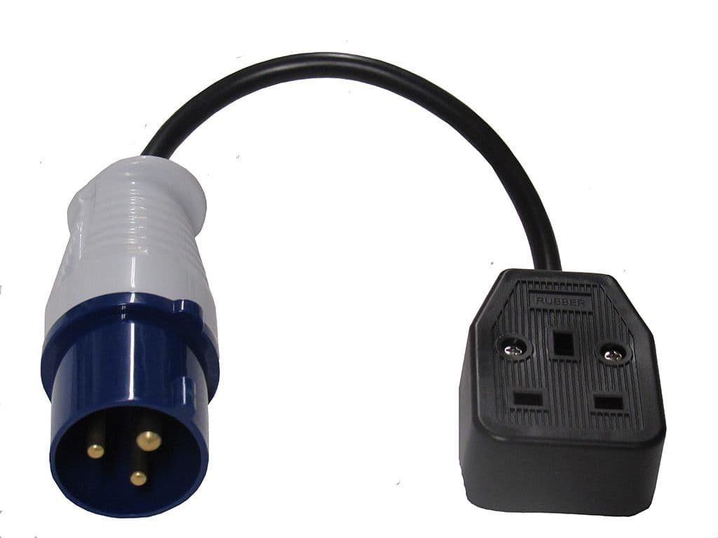 ZZNZTMA - CEE To UK 3 Pin Socket Adapter Plug (Converter Caravan Shaver Europe Travel US Bathroom)