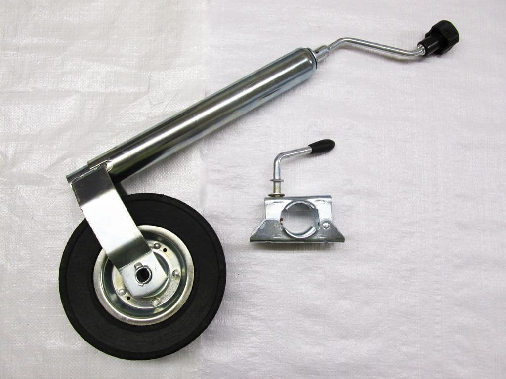 JOCKD2/SFJOCKN - 48MM Jockey Wheel For Trailers with Metal Rim & Clamp