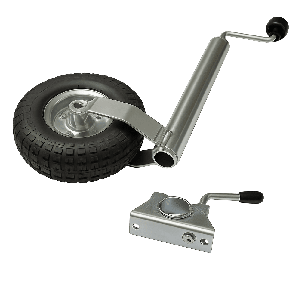 SFJOCKF/JOCKN - 48MM Jockey Wheel with Pneumatic Tyre & Clamp