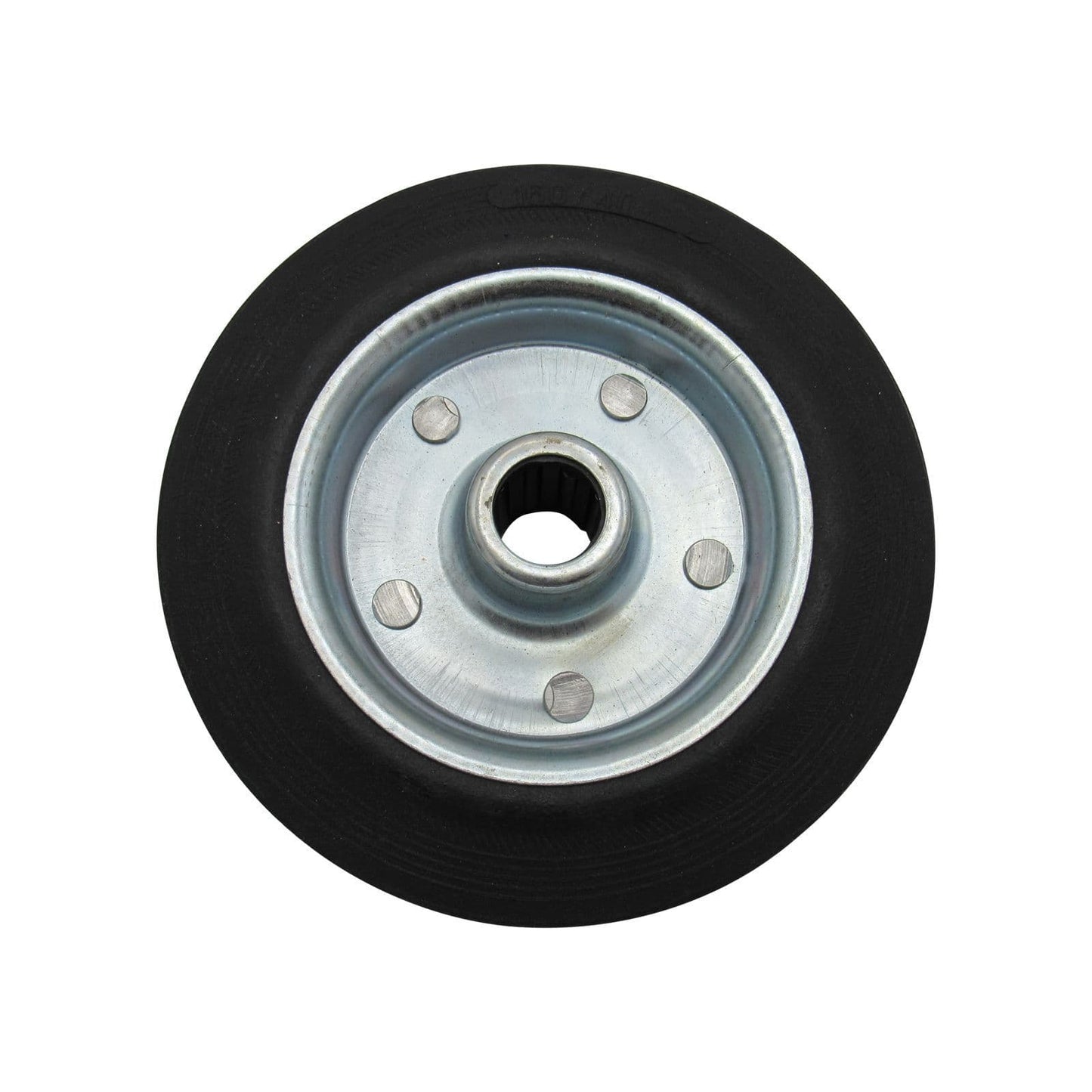 JOCKQ - 160MM X 40MM SPARE RUBBER WHEEL-METAL RIM