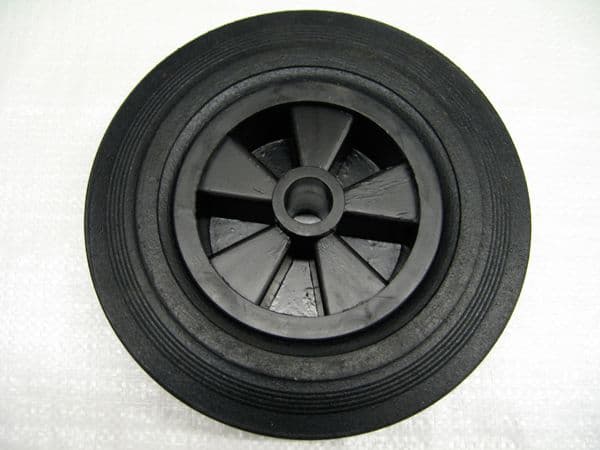 JOCKU - 200MM X 50MM SPARE RUBBER WHEEL-PLASTIC RIM