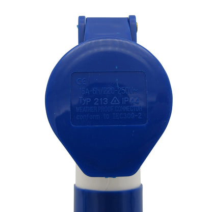 ZZWSSP16A - 2 Way Splitter 16A (Mains Electric Hook Up Adaptor Caravan Motorhome 220-250V)