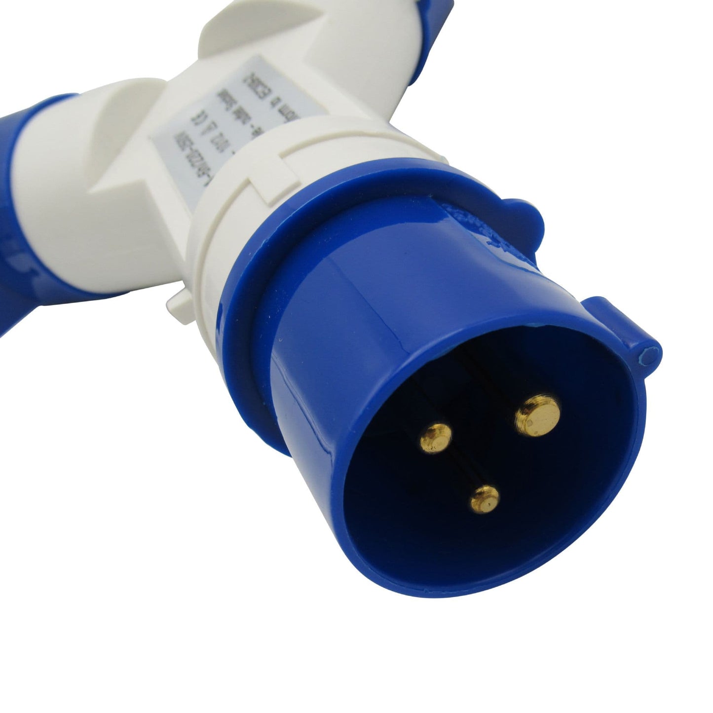 ZZWSSP16A - 2 Way Splitter 16A (Mains Electric Hook Up Adaptor Caravan Motorhome 220-250V)