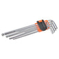 206017 - 9pc Hex Key Extra Long Ball End SAE