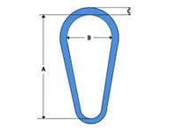 FR22A6 - 22MM 7.6Ton Grade 80 FRAM Pear Shaped A Link 22.A.6 - My Store