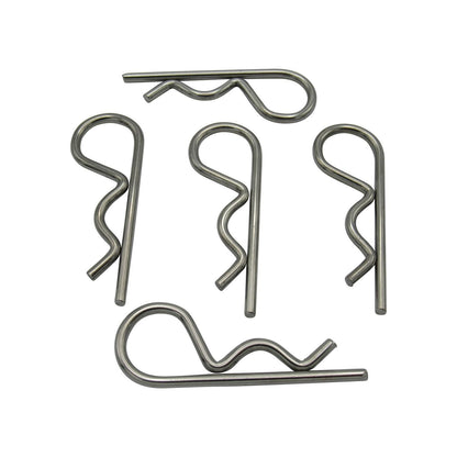 RC02/5 - 2MM Stainless Steel R Clips x5