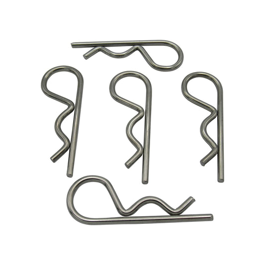 RC02/5 - 2MM Stainless Steel R Clips x5