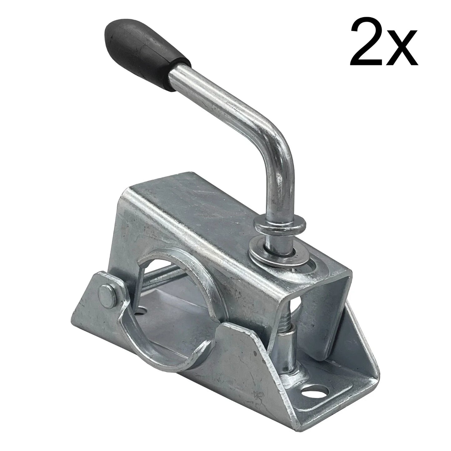 2 x 42mm Jockey Wheel Clamp Bracket