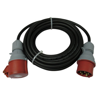 ZZNZ5PHUL10 - 3 Phase Extension Lead 10M (450V 5 Pin Hook Up Cable 16A Heavy Duty Extension)