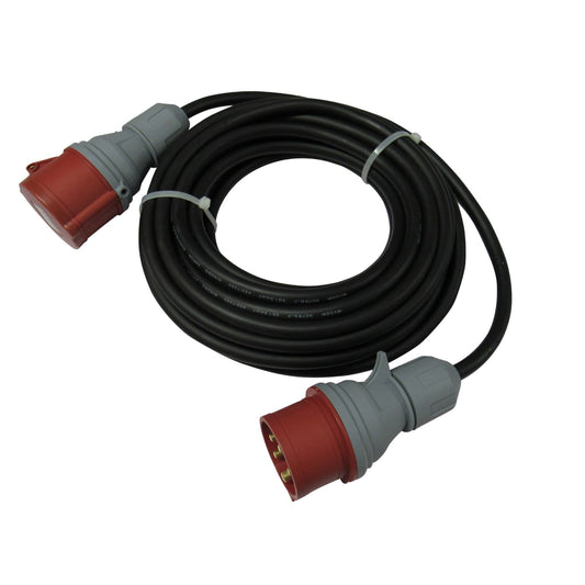 ZZNZ5PHUL10 - 3 Phase Extension Lead 10M (450V 5 Pin Hook Up Cable 16A Heavy Duty Extension)