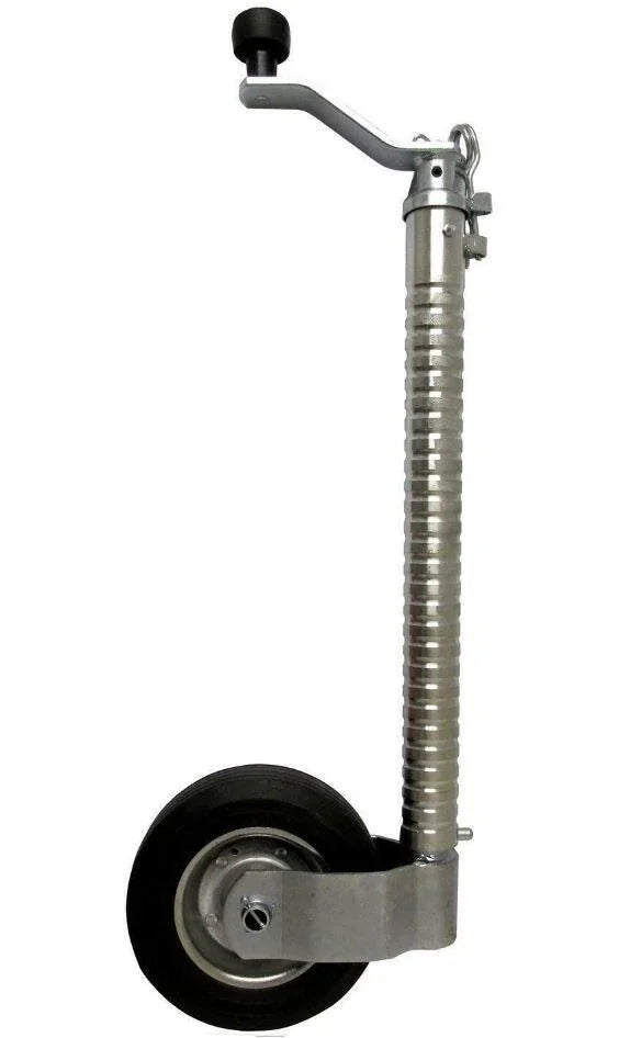 48mm Ribbed Heavy Duty Jockey Wheel with Clamp 400kg - Caravan Trailer Container
