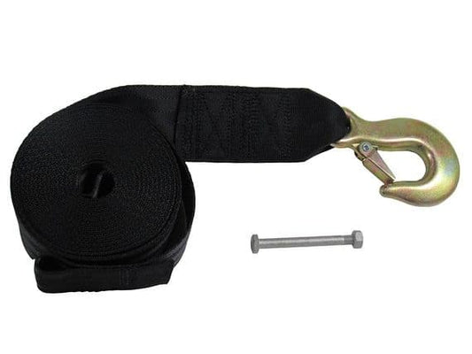 HWS6 - 6 Metre Hand Winch Strap - 50MM 2500LBS Hook Eye Belt Webbing