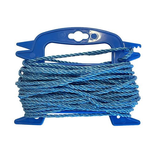 15m 3 Strand Blue Polyproplene Rope (Blue)