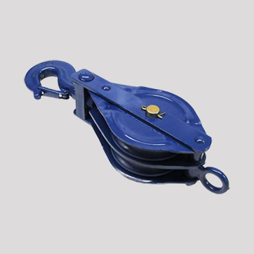 Double Sheave Blocks c/w Bushed Sheaves Swivel Hook & Safety Catch