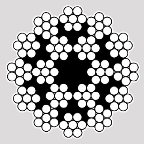 Ungalvanised 18x7 Fibre Core (1770 Grade) UWR187