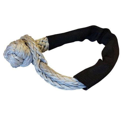 Soft Rope Shackle With Protective Sleeve Silver