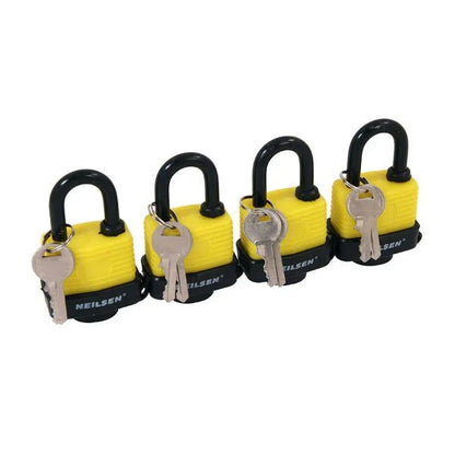 CT0274 - 4pc Water Resistant Padlock Set