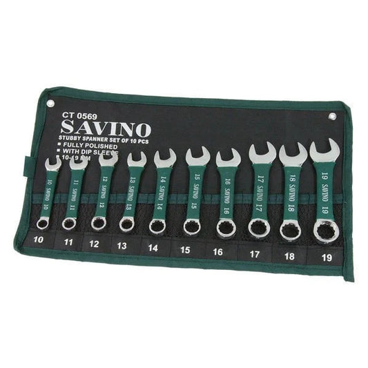 CT0569 - 10pc Stubby Comination Spanner Set 10-19mm