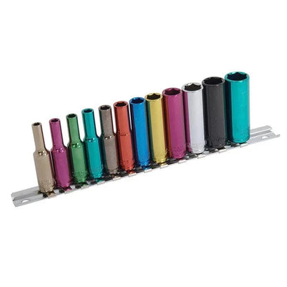CT0906 - 12pc 1/4in DR Deep Wall Drive Socket Set