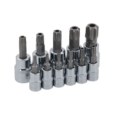 CT0925 - 11pc 1/4in & 3/8in DR Star Bit Set
