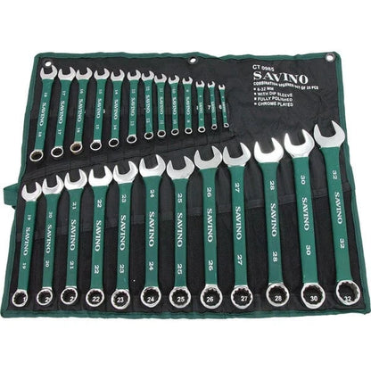 CT0985 - 25pc Green Dip Combination Spanner Set