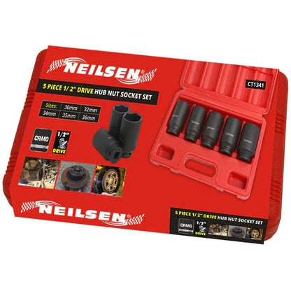 CT1341 - 5pc Hub Nut Socket Set