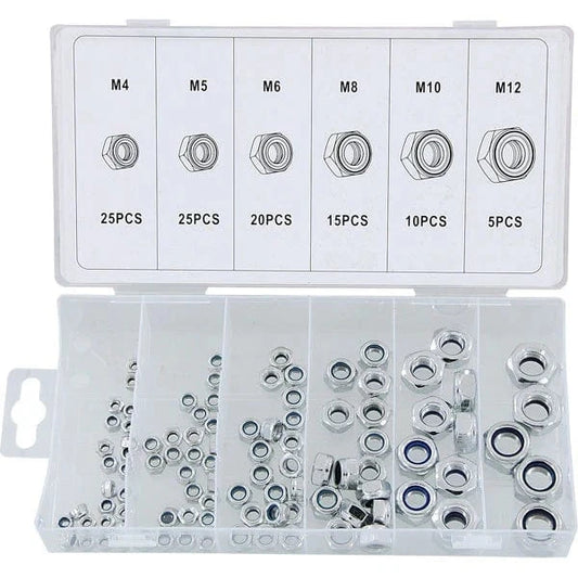 CT1634 - 100pc Lock Nut Set - Assorted