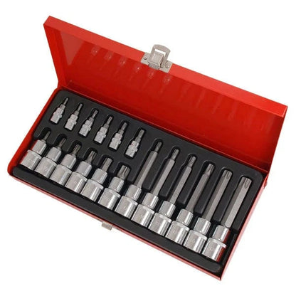 CT2561 - 18pc 1/4 and 1/2in DR Star Bit Set