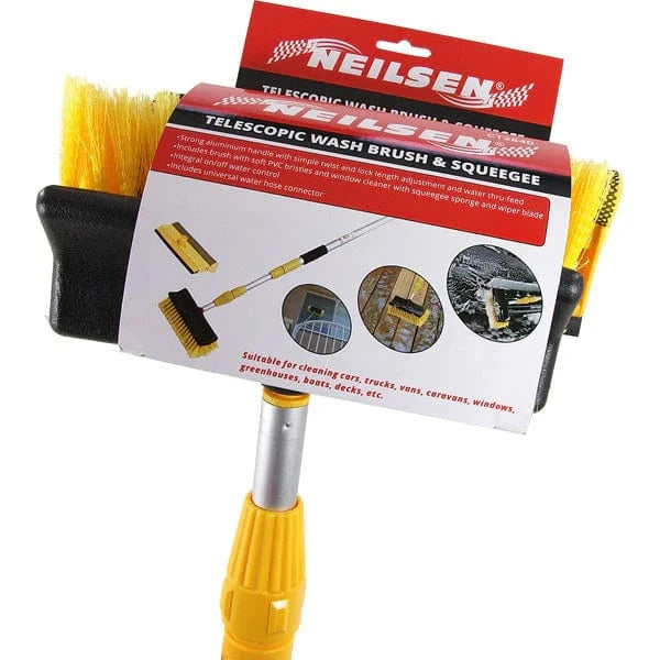 CT2840 - 12sets Telescopic Wash Brush and Squeegee - 3m