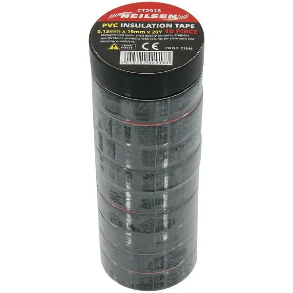 CT2918 - Insulation Tape - Black Pack of 10 Rolls