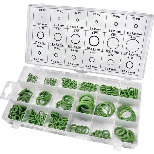 CT4096 - 225pc O-Ring Rubber Washer Set - Assorted