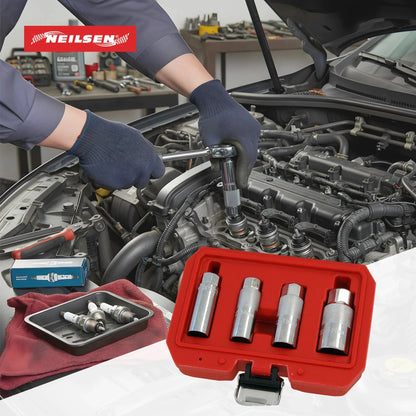 CT5233 - 4pc 3/8in Dr Spark Plug Socket Set Thin Wall