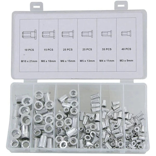 CT5694 - 150pc Nut Rivet Assortment - Assorted