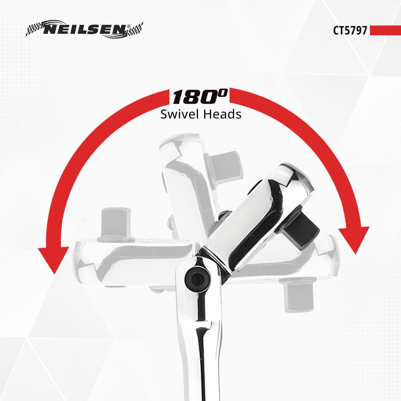 CT5797 - 3pc Extending Ratchet with Swivel Head Set