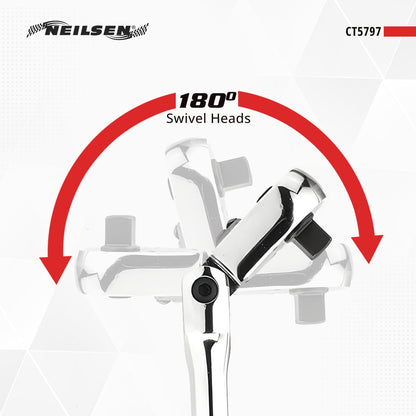 CT5797 - 3pc Extending Ratchet with Swivel Head Set